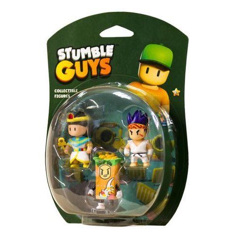 Набір колекц. фігурок Stumble Guys - Сенсей Фаєрфіст, Клеопатра, Кілер 306943 фото