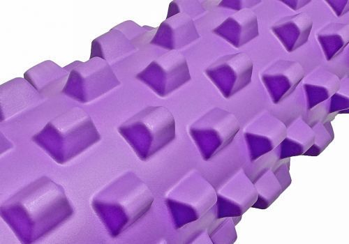 Масажний ролик EasyFit Grid Roller PRO 45 см Фіолетовий 297655 фото