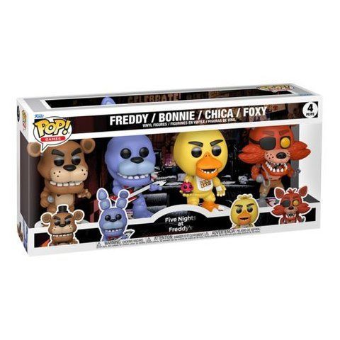Набір ігрових фігурок Funko POP! серії 5 ночей у Фредді (4 фігурки) 306279 фото