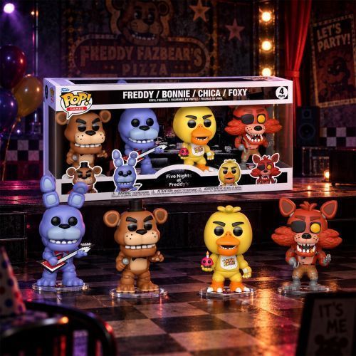 Набір ігрових фігурок Funko POP! серії 5 ночей у Фредді (4 фігурки) 306279 фото