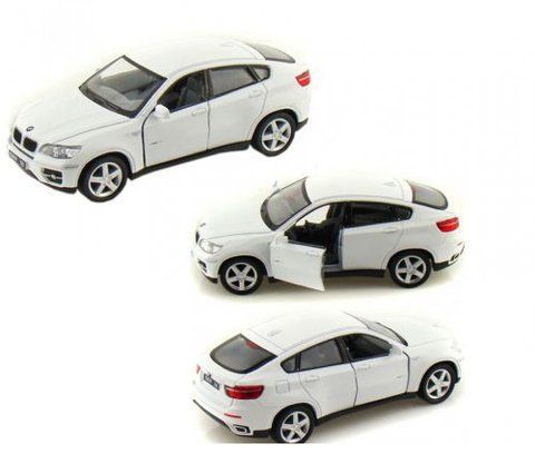 Машинка KINSMART "BMW X6" (біла) 48362 фото