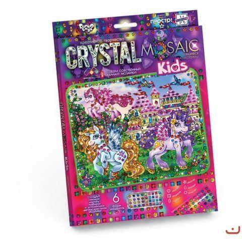 Набір для креативної творчості "CRYSTAL MOSAIC KIDS", "Едінорого" 38572 фото