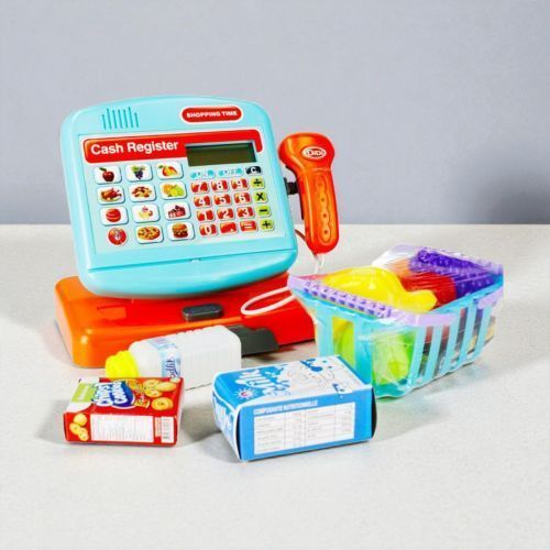 Касовий апарат з набором батар.муз.світ.кор.38*16*21,7 см. 283714 фото
